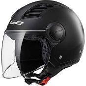 BOXED LS2 HELMETS GLOSS BLACK LONG MODEL; OF562 AIRFLOW NEW RRP £49.99Condition ReportAppraisal