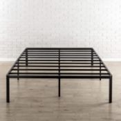 BOXED ZINUS ABEL METAL PLATFORM BED SUPERKING SIZE RRP £104.99 (WILL NEED PALLET DELIVERY OR