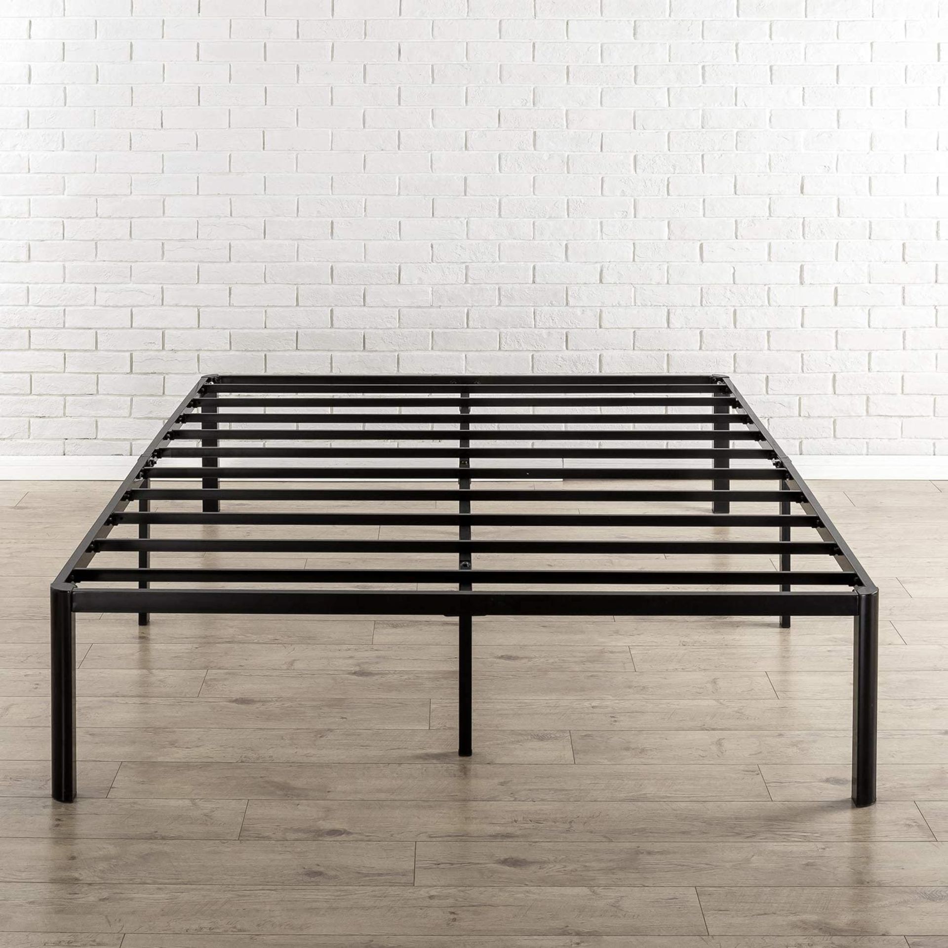 BOXED ZINUS ABEL METAL PLATFORM BED SUPERKING SIZE RRP £104.99 (WILL NEED PALLET DELIVERY OR