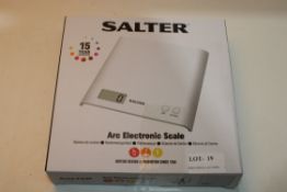 BOXED SALTER ARC ELECTRONIC SCALE RRP £15.00Condition ReportAppraisal Available on Request- All