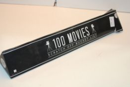 100 MOVIES SCRATCH OFF BUCKET LIST Condition ReportAppraisal Available on Request- All Items are