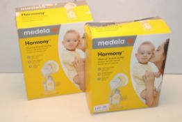 2X BOXED MEDELA HARMONY MANUAL BREAST PUMPS COMBINED RRP £70.00Condition ReportAppraisal Available