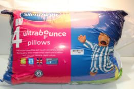 BAGGED SILENTNIGHT 4PACK ULTRABOUNCE PILLOWS Condition ReportAppraisal Available on Request- All