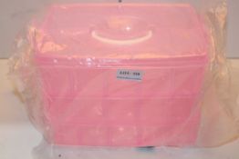 PLASTIC PINK STORAGE ITEMCondition ReportAppraisal Available on Request- All Items are Unchecked/