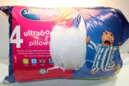 BAGGED 4PACK SILENT NIGHT ULTRA BOUNCE PILLOWS Condition ReportAppraisal Available on Request- All