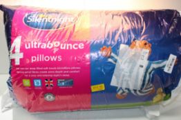 4PACK ULTRA BOUNCE PILLOWS SILENTNIGHTCondition ReportAppraisal Available on Request- All Items