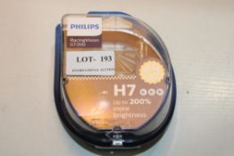 BOXED PHILIPS RACING VISION GT200 H7 CAR HEADLAMPS RRP £35.49Condition ReportAppraisal Available
