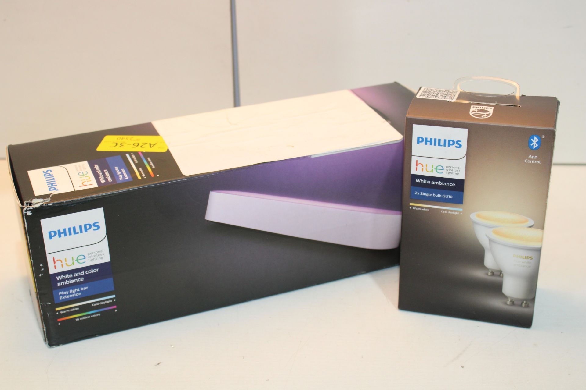 2X ASSORTED PHILIPS HUE PERSONAL WIRELESS LIGHTING ITEMS COMBINED RRP £110.00Condition
