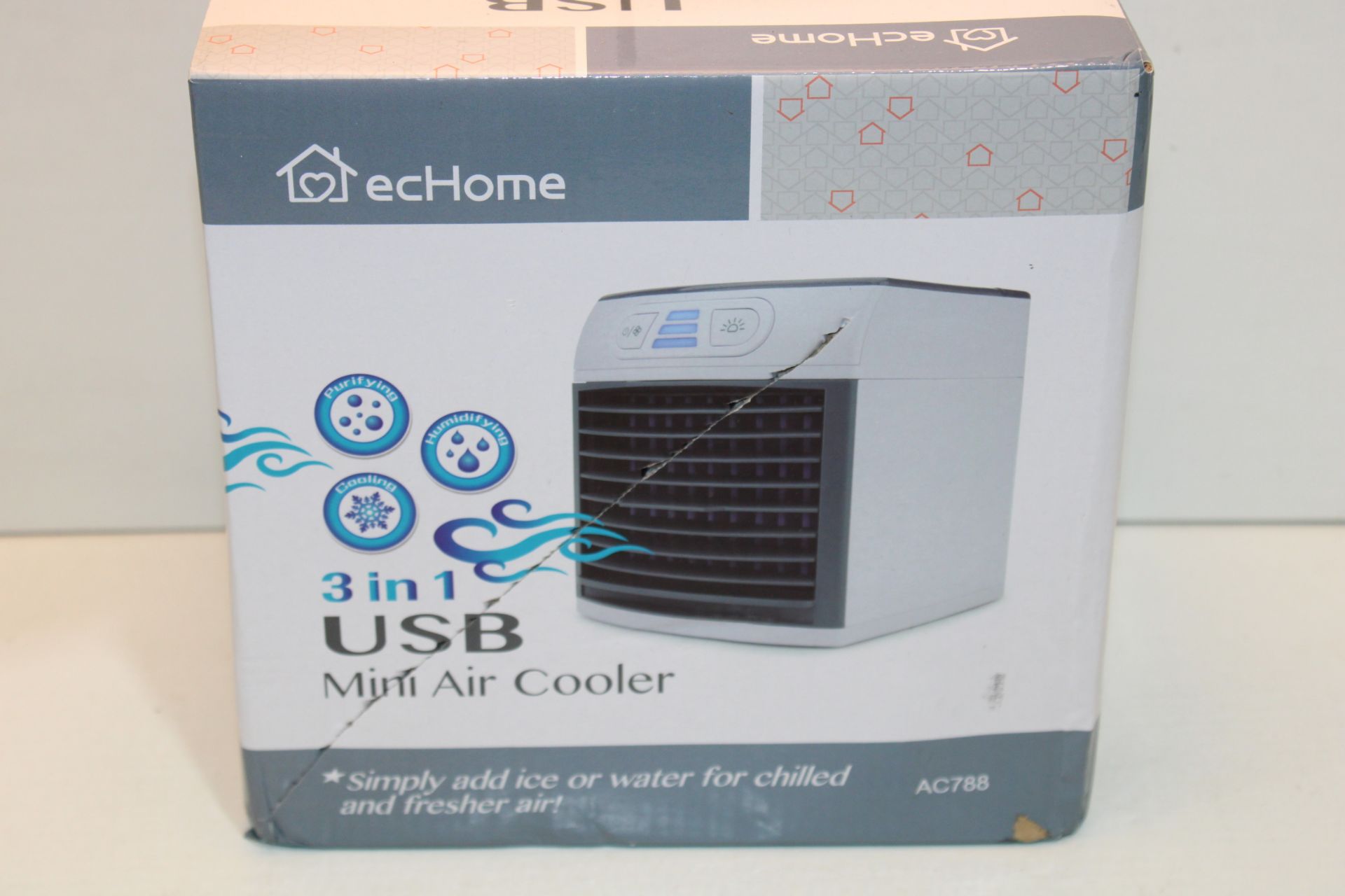 BOXED ECHOME USB MINI AIR COOLER Condition ReportAppraisal Available on Request- All Items are