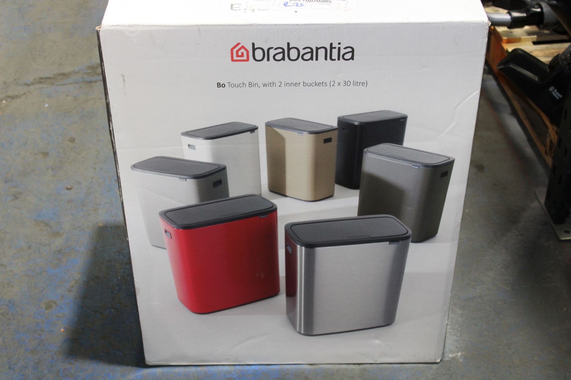 BOXED BRABANTIA BO PEDAL BIN, WITH 2 INNER BUCKETS (2X 30LITRES) RRP £185.00Condition