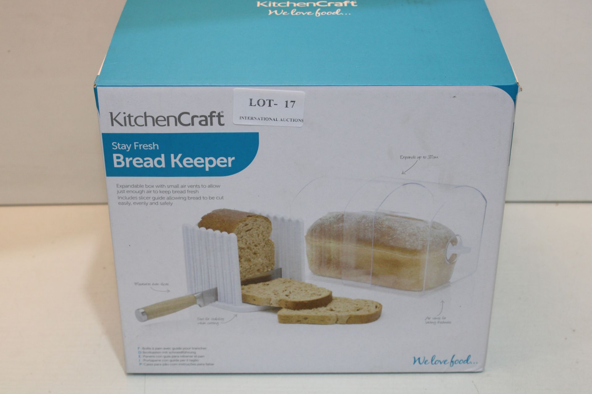 BOXED KITCHEN CRAFT STAY FRESH BREAD KEEPER Condition ReportAppraisal Available on Request- All