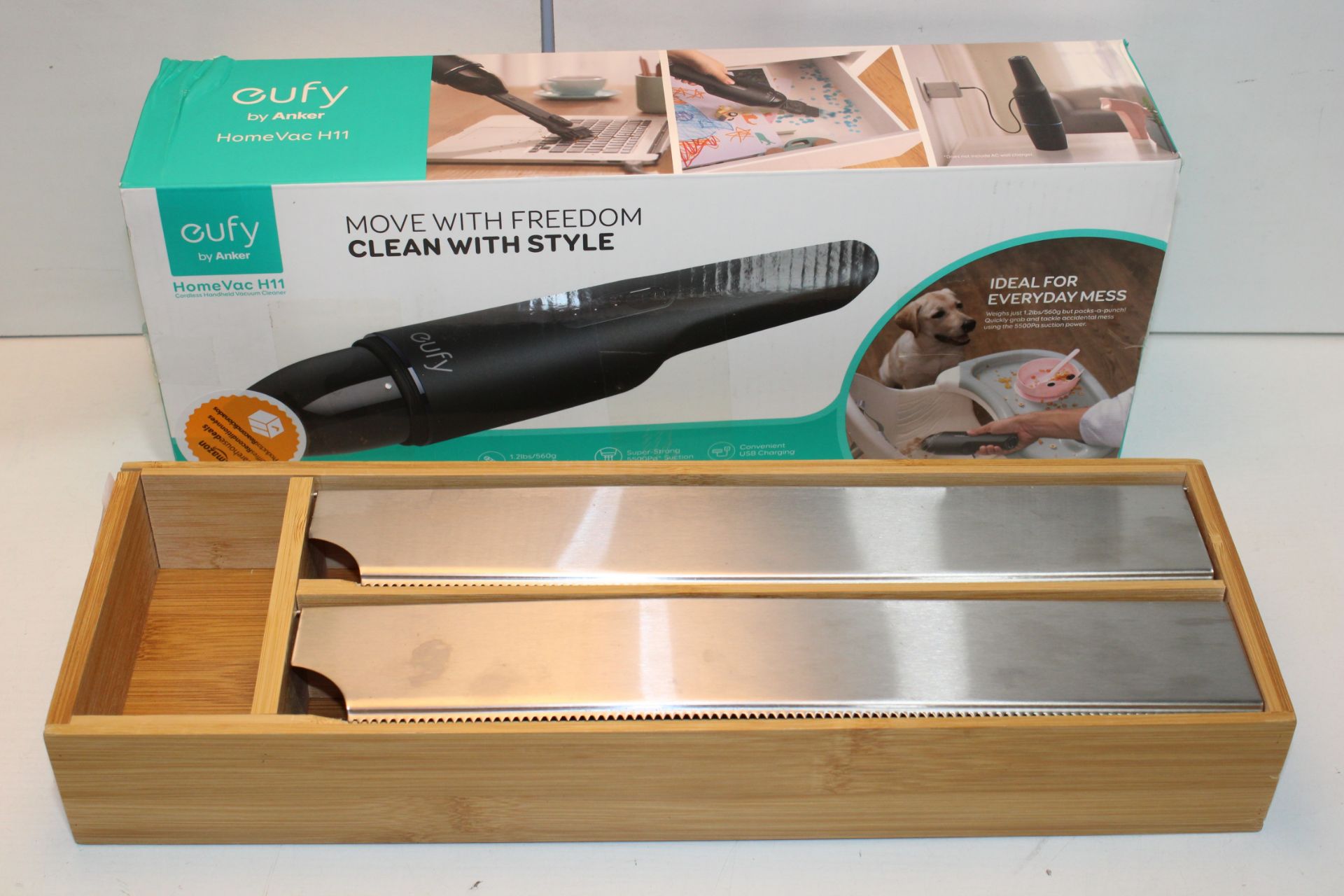 2X ASSORTED ITEMS TO INCLUDE EUFY CORDLESS HANDHELD VACUUM Condition ReportAppraisal Available on