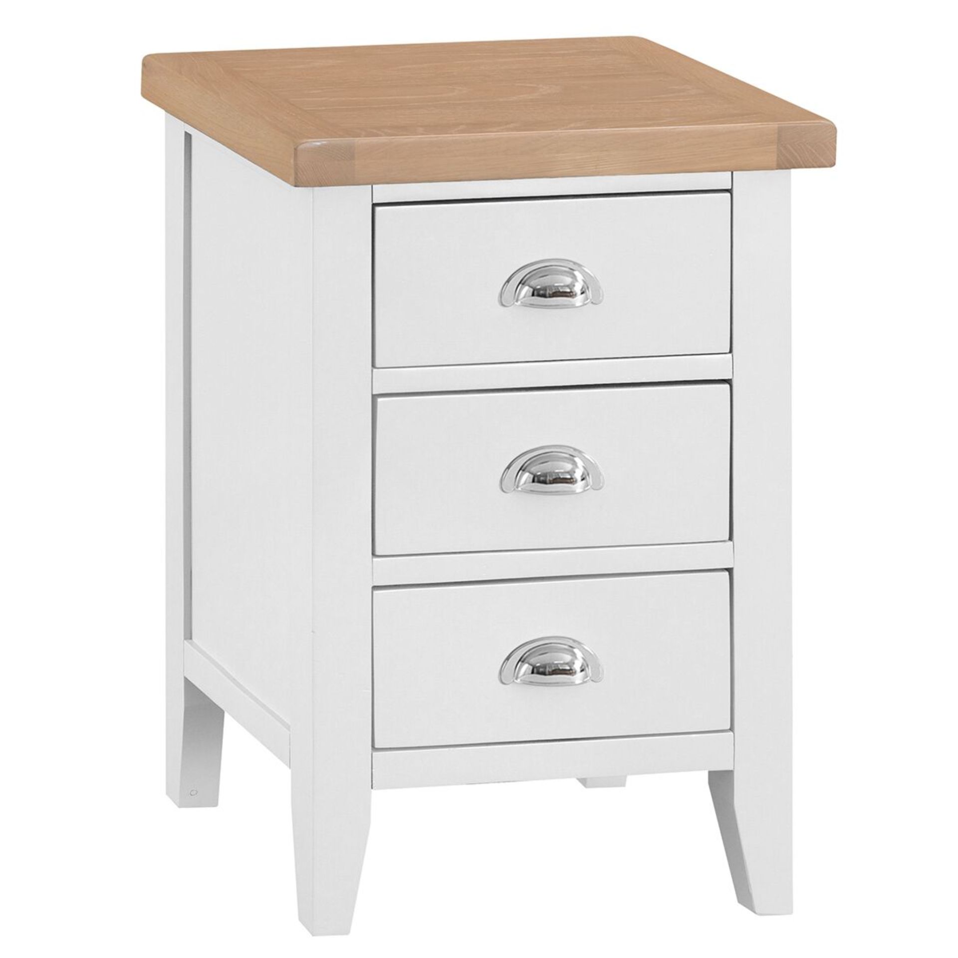 BOXED 3 DRAWER BEDSIDE TABLE (IMAGE INCORRECT) COLOUR IS WHITE/BEECHCondition ReportAppraisal