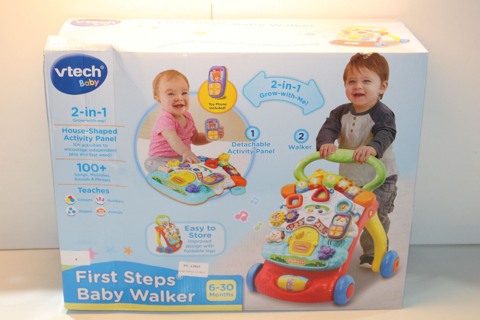 BOXED VTECH BABY FIRST STEPS BABY WALKER RRP £39.99Condition ReportAppraisal Available on Request-