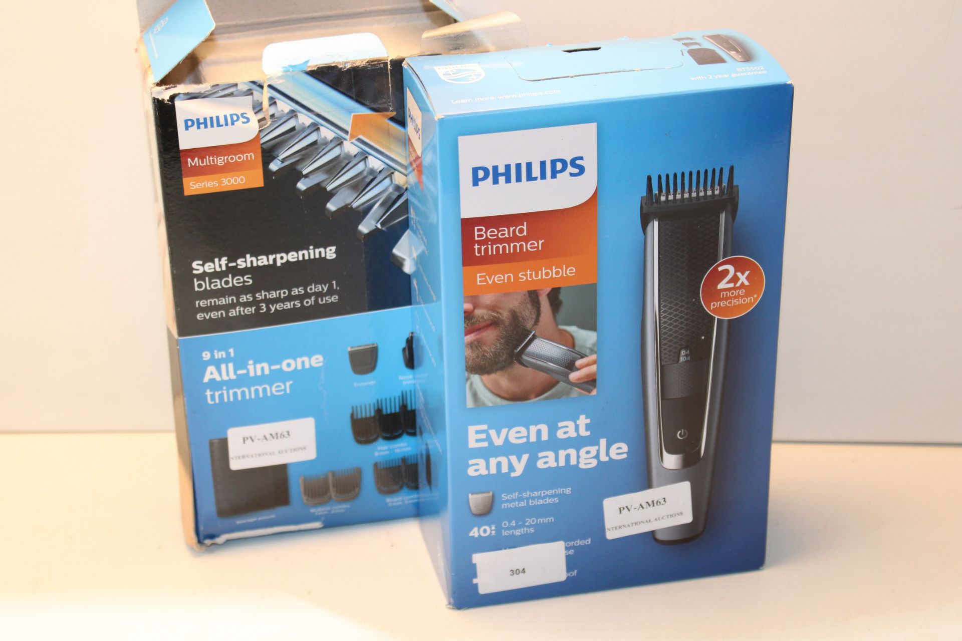 2X BOXED ASSORTED PHILIPS TRIMMERS (IMAGE DEPICTS STOCK)Condition ReportAppraisal Available on