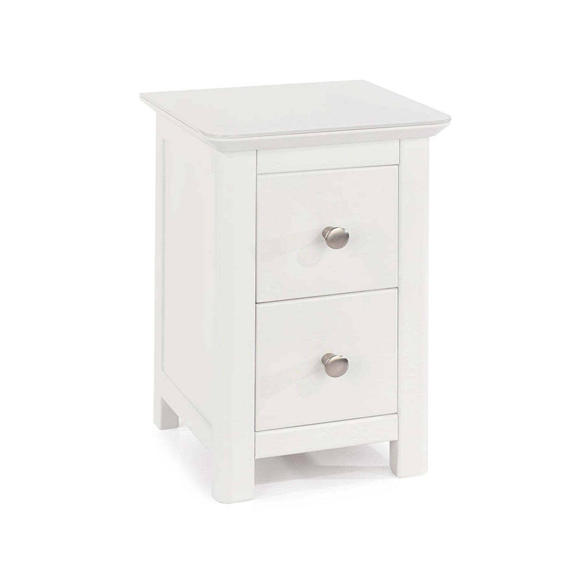 BOXED 2 DRAWER PETITE BEDSIDE TABLE RRP £119.99Condition ReportAppraisal Available on Request- All