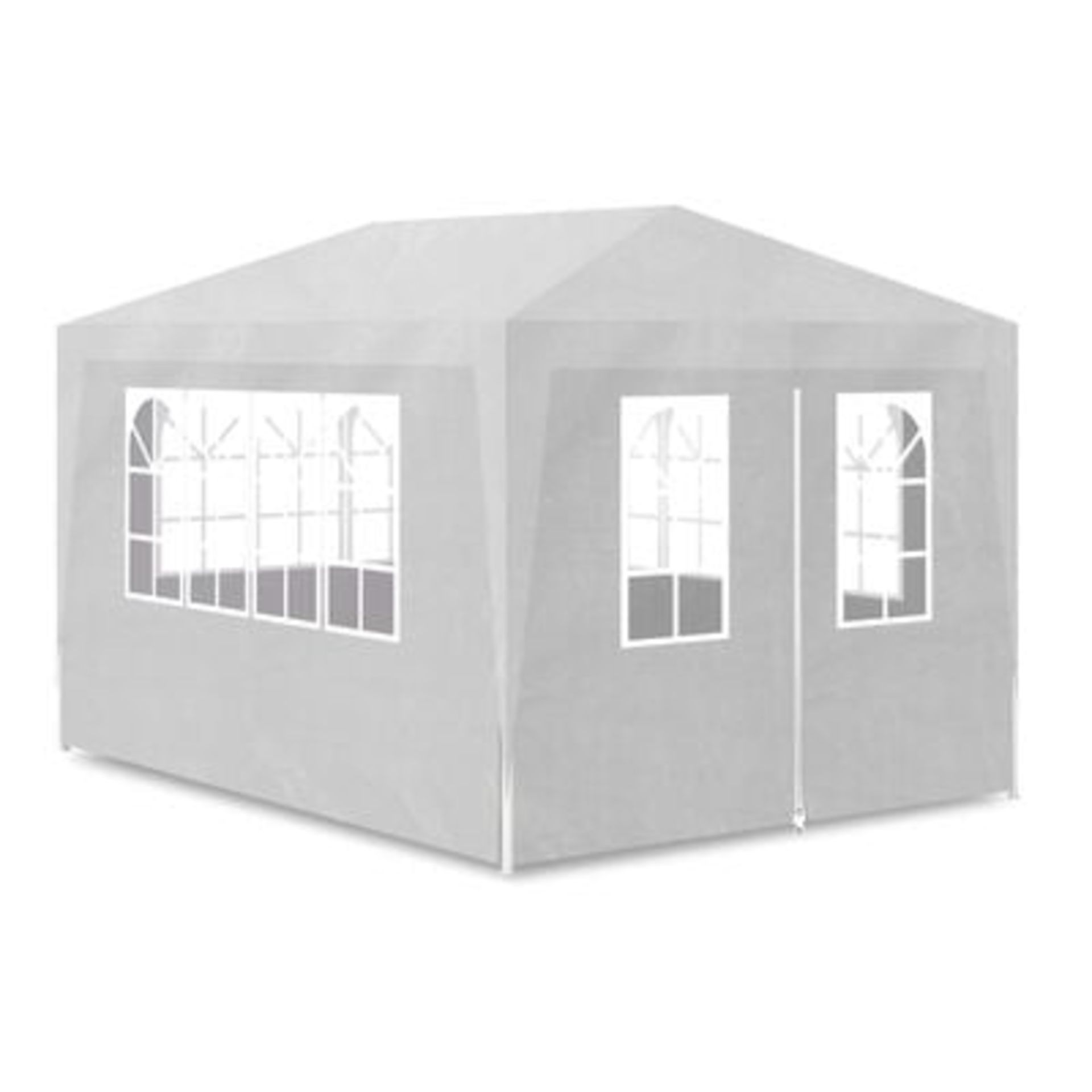 BOXED EXPRESSCO 4X3M PARTY TENT IN WHITE RRP £119.99 (IMAGE MAY BE INCORRECT)Condition