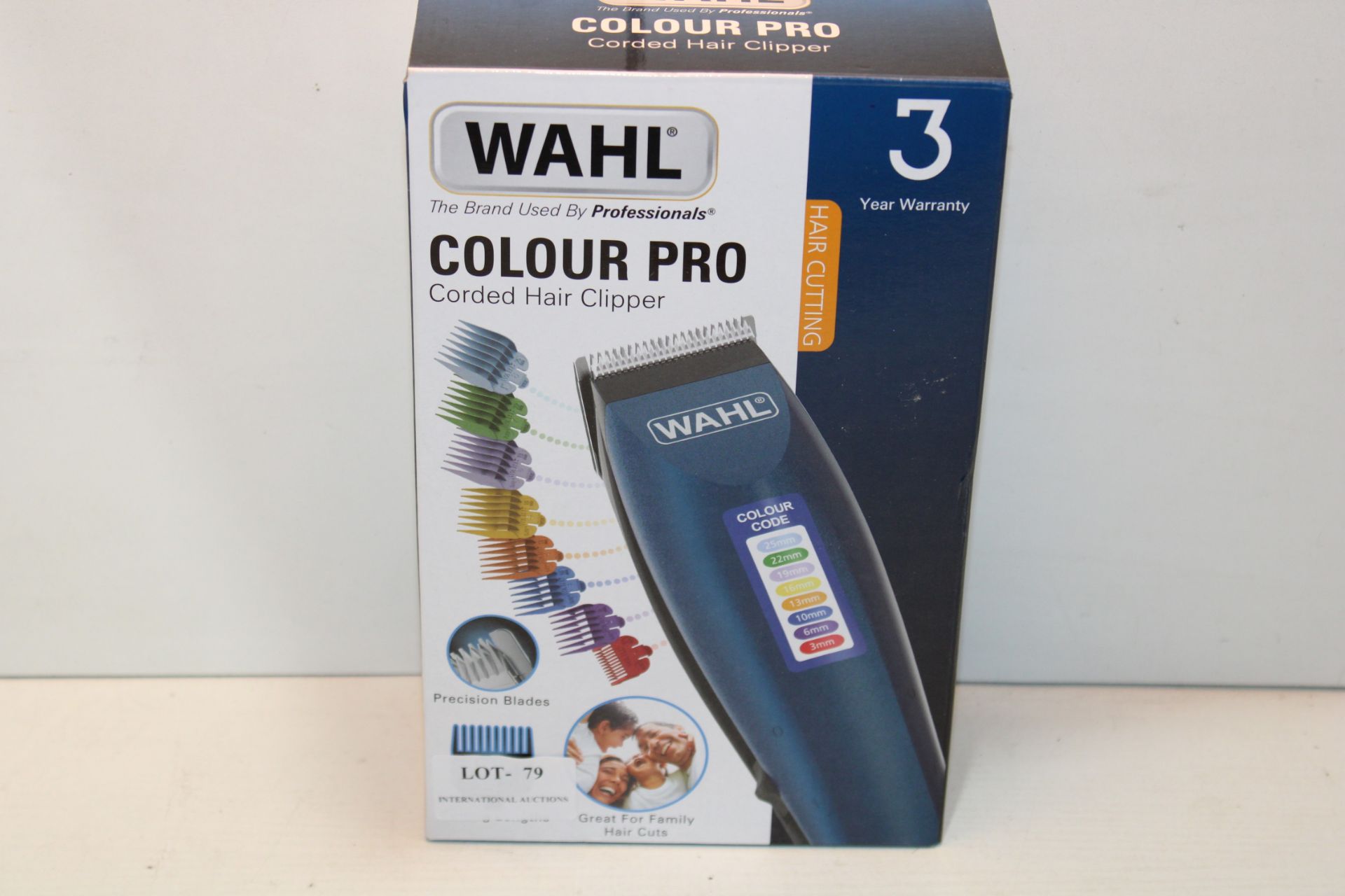 BOXED WAHL COLOUR PRO CORDED HAIR CLIPPER RRP £29.99Condition ReportAppraisal Available on