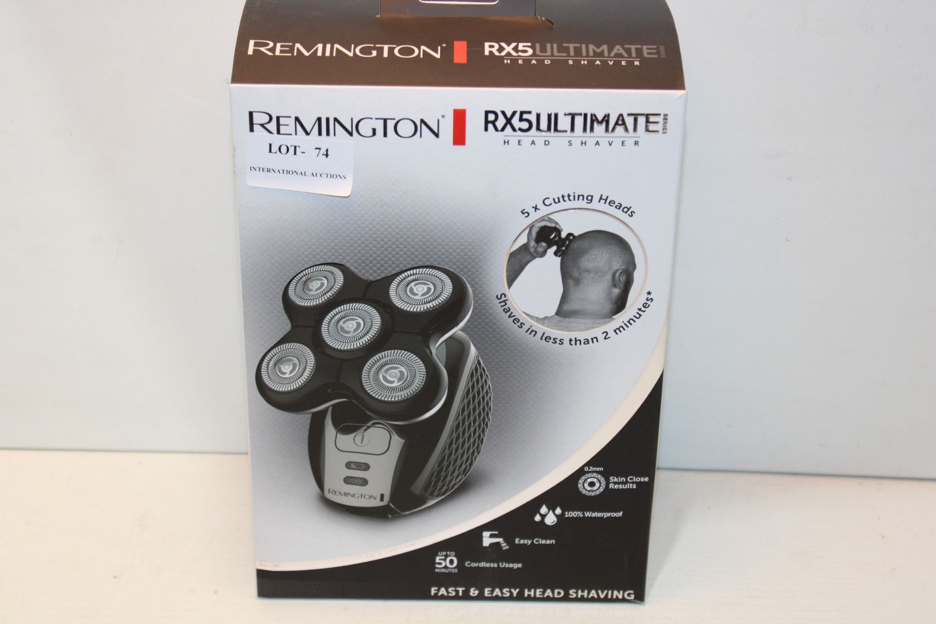 BOXED REMINGTON RX5 ULTIMATE HEAD SHAVER RRP £59.99Condition ReportAppraisal Available on Request-