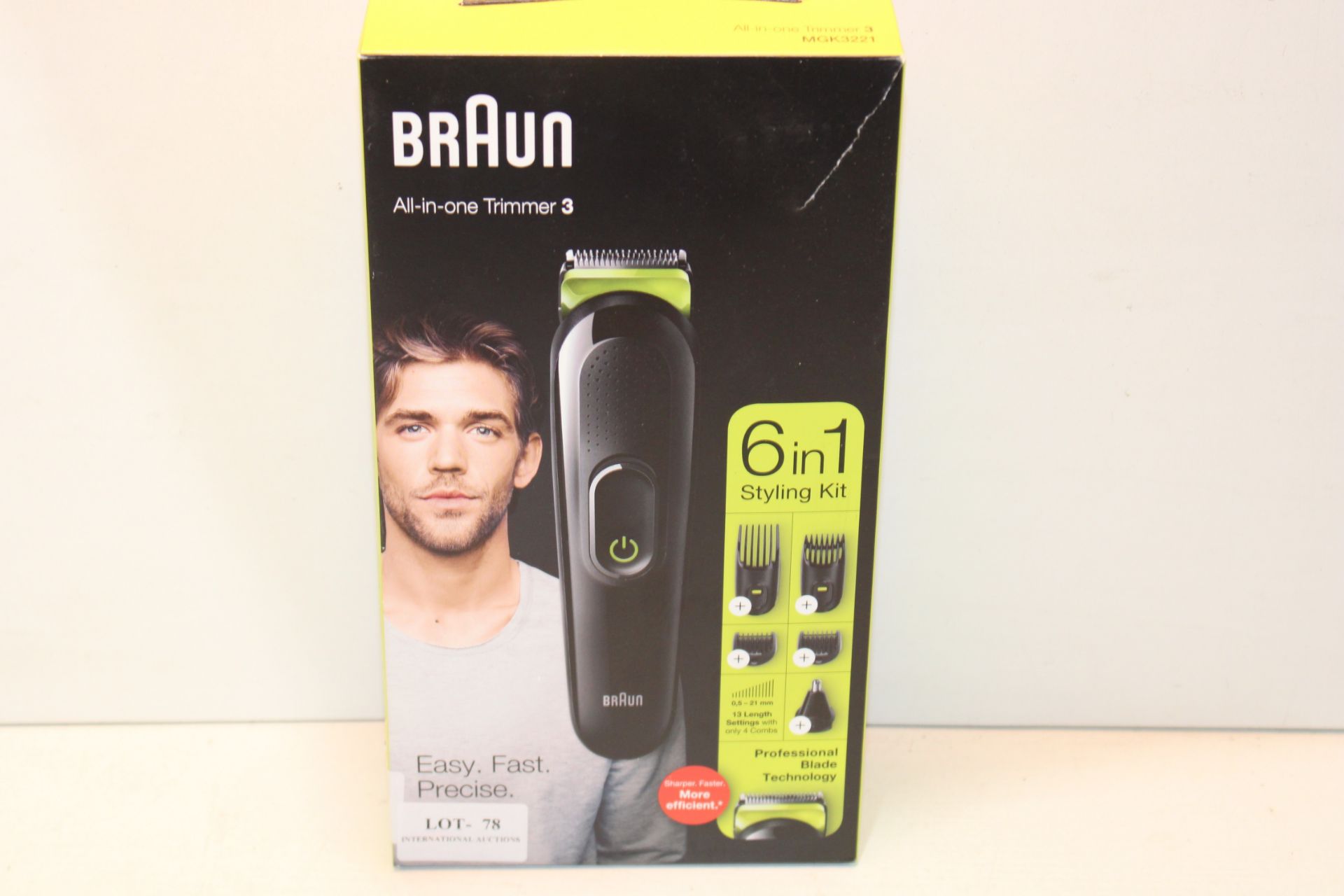 BOXED BRAUN ALL-IN-ONE TRIMMER 3 RRP £34.99Condition ReportAppraisal Available on Request- All Items