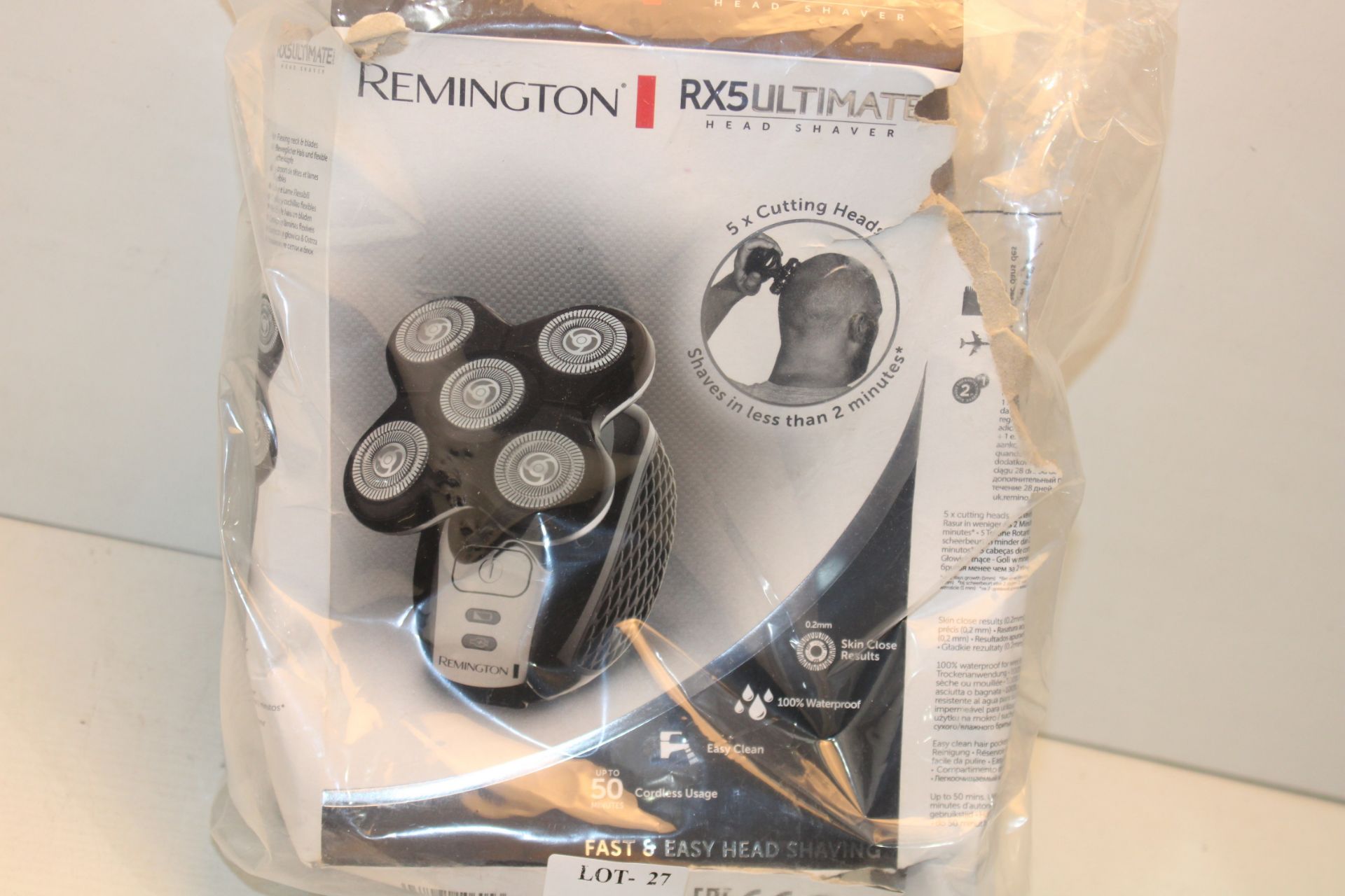 BOXED REMINGTON RX5 ULTIMATE HEAD SHAVER RRP £59.99Condition ReportAppraisal Available on Request-