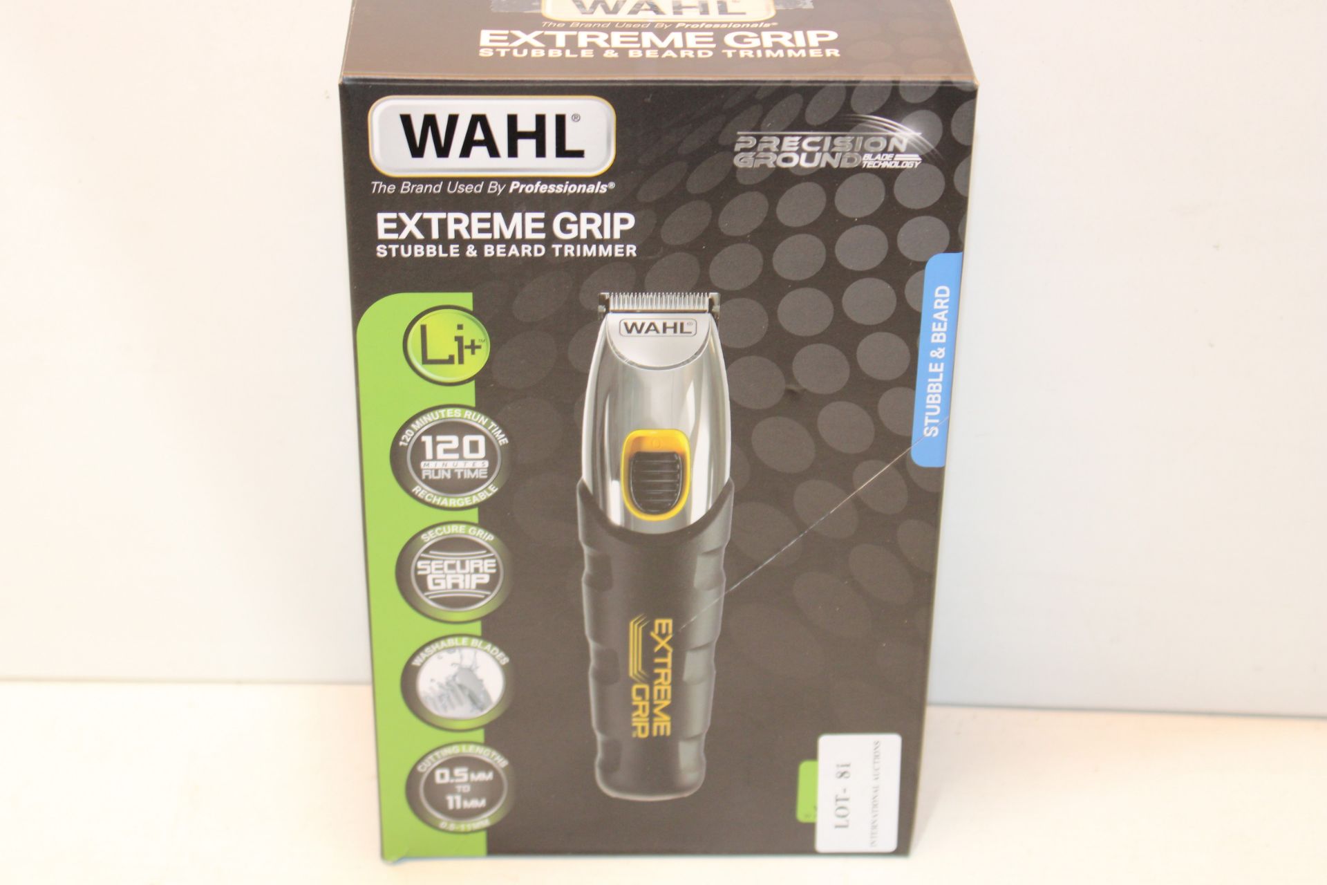 BOXED WAHL EXTREME GRIP STUBBLE & BEARD TRIMMER RRP £69.00Condition ReportAppraisal Available on