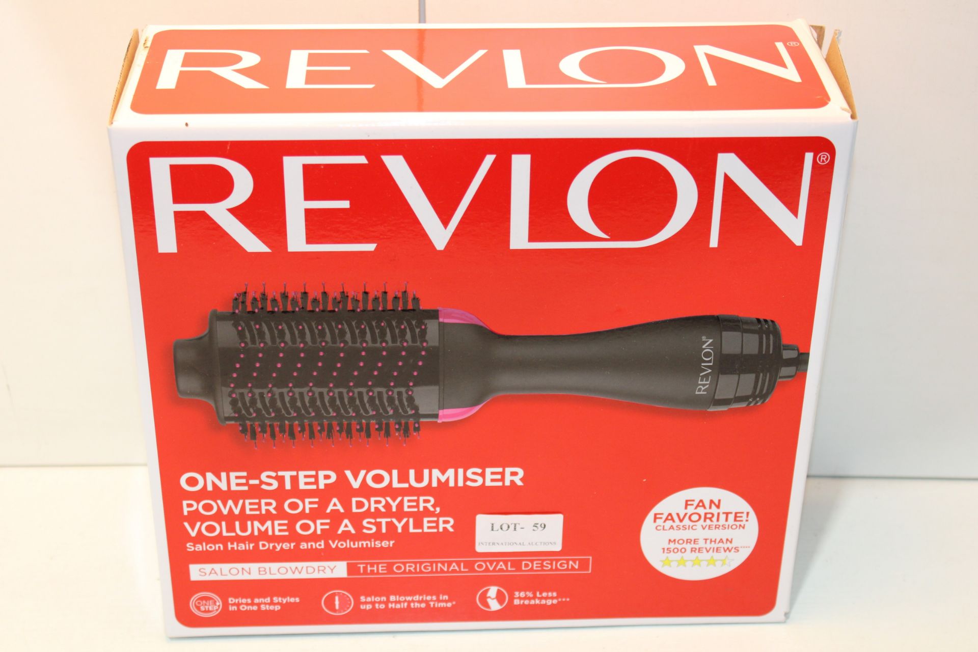 BOXED REVLON ONE-STEP VOLUMISER POWER OF A DRYER VOLUME OF A STYLER RRP £52.50Condition