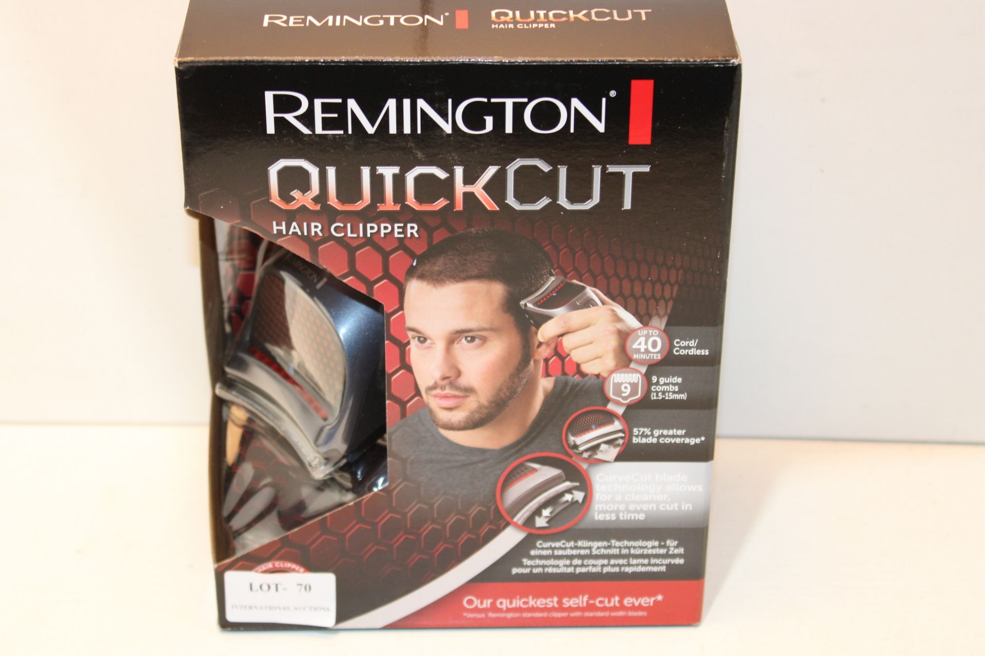 BOXED REMINGTON QUICKCUT HAIR CLIPPER RRP £47.89Condition ReportAppraisal Available on Request-