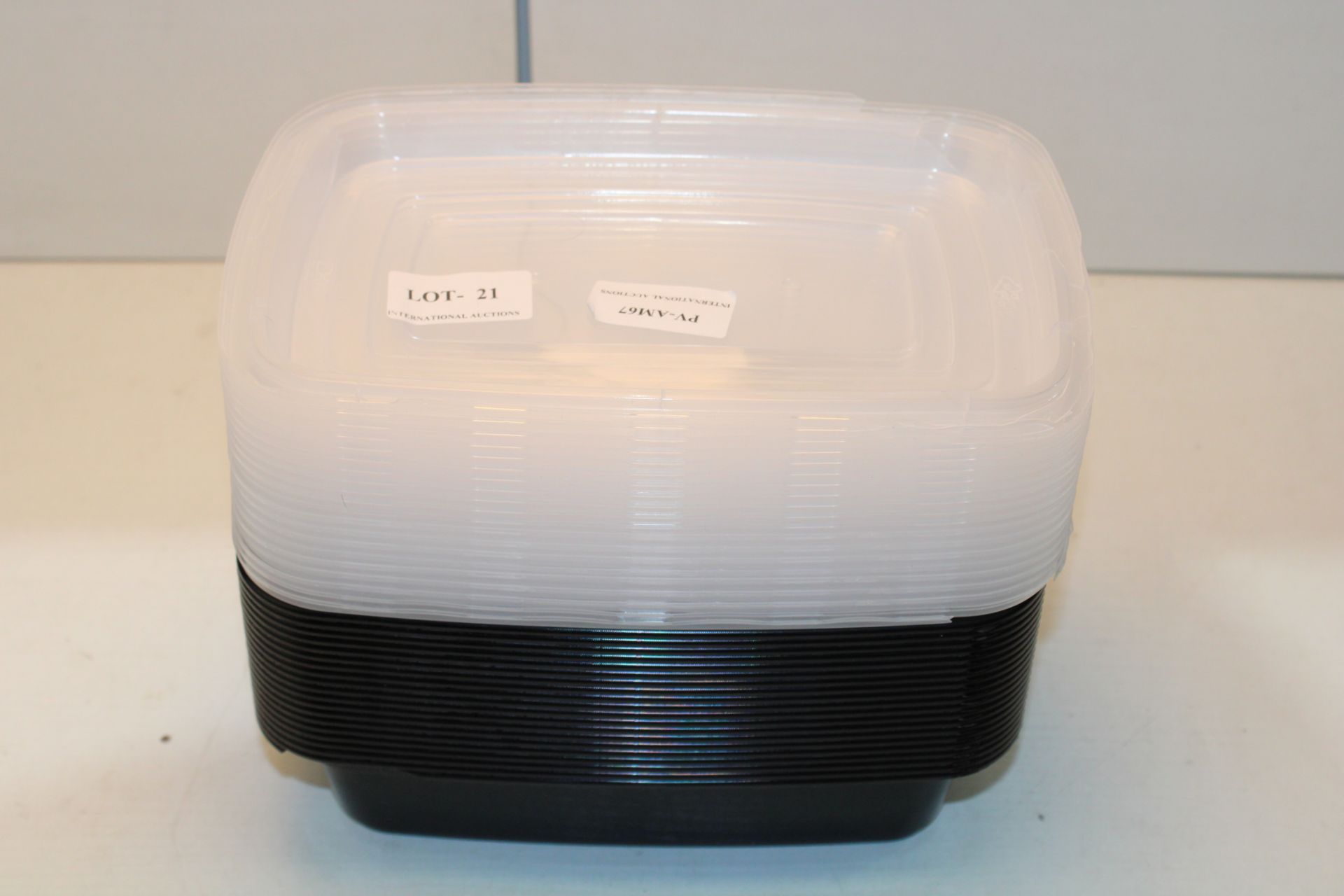 LARGE QUNATITY OF FOOD STORAGE TUBS WITH LIDSCondition ReportAppraisal Available on Request- All