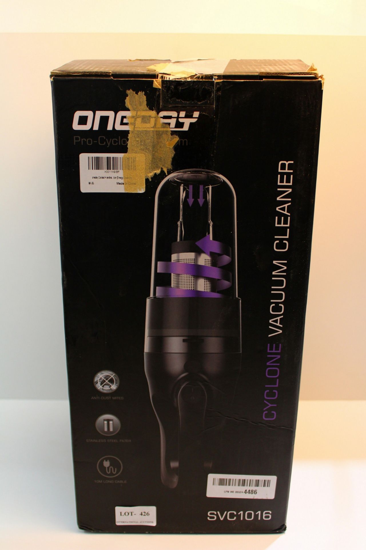 ONEDAY CYCLONE VACUUM CLEANER SVC1016 RRP £65 Condition ReportAppraisal Available on Request- All