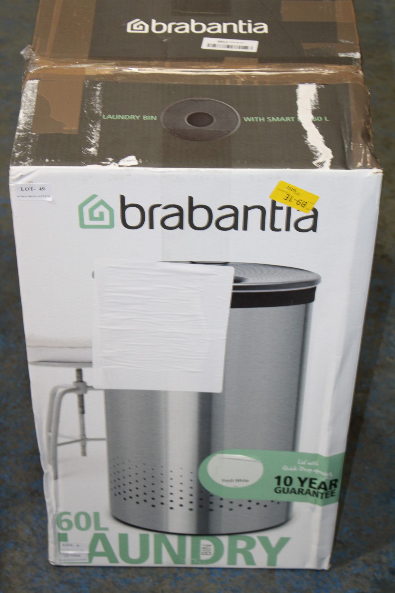 BRABANTIA 60L LAUNDRY BASKET RRP £79.99Condition ReportAppraisal Available on Request- All Items are