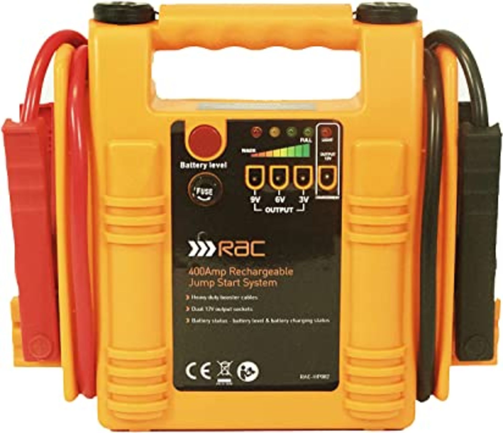 RAC 400 AMP RECHARGEABLE JUP START SYSTEM RRP £44Condition ReportAppraisal Available on Request- All