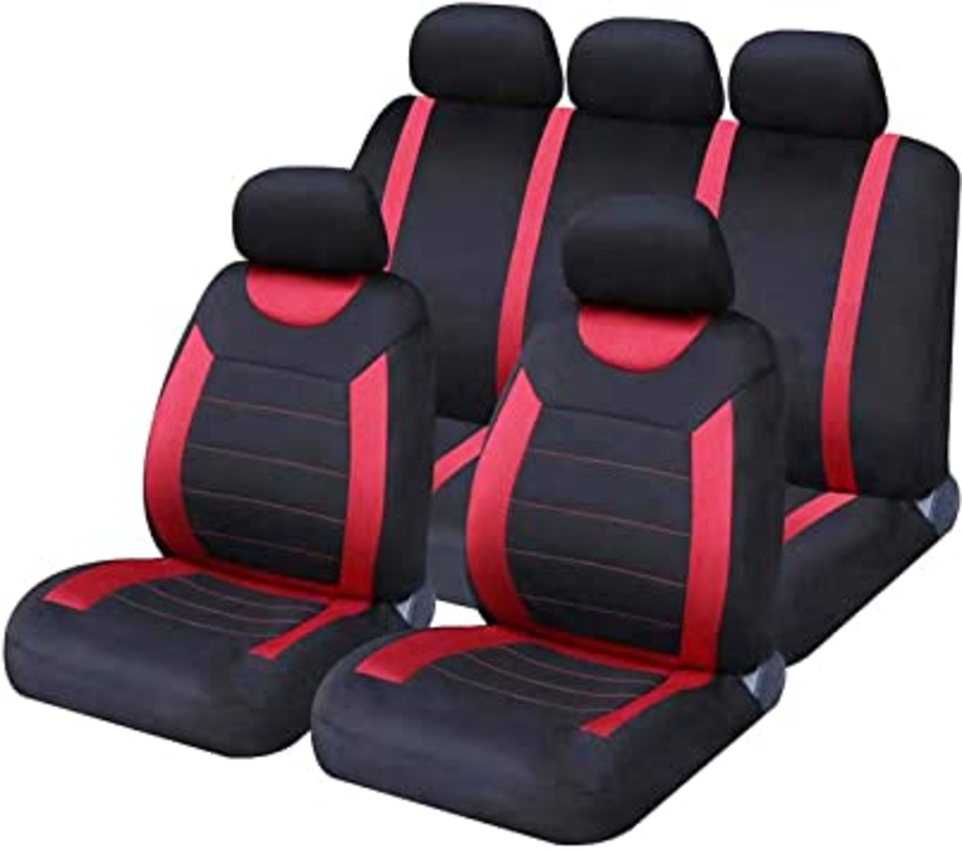 SAKURA CARNABY RED CAR SEAT COVERS RRP £18.99Condition ReportAppraisal Available on Request- All