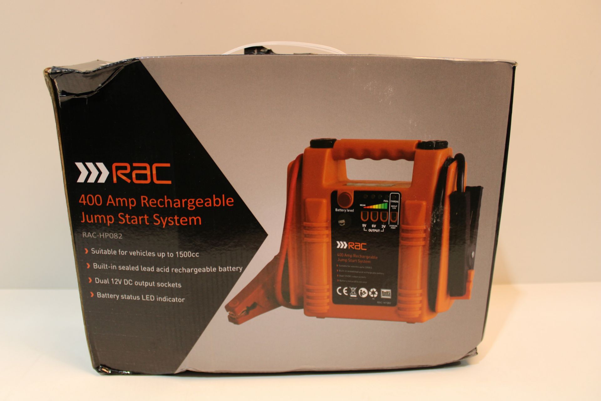 RAC 400 AMP RECHARGEABLE JUP START SYSTEM RRP £44Condition ReportAppraisal Available on Request- All - Image 2 of 2