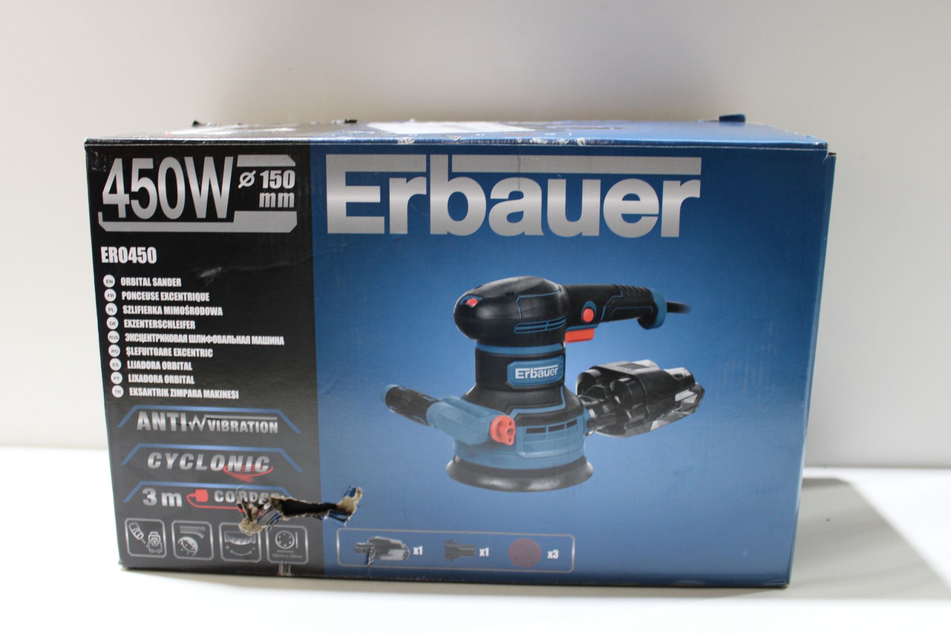 ERBAUER 450W ER0450 ORBITAL SANDER RRP £69.99Condition ReportAppraisal Available on Request- All - Image 2 of 2