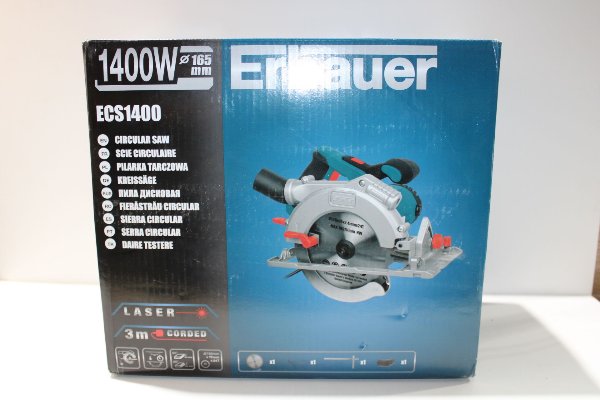 ERBAUER 1400W ECS1400 CIRCULAR SAW RRP £80Condition ReportAppraisal Available on Request- All - Image 2 of 2