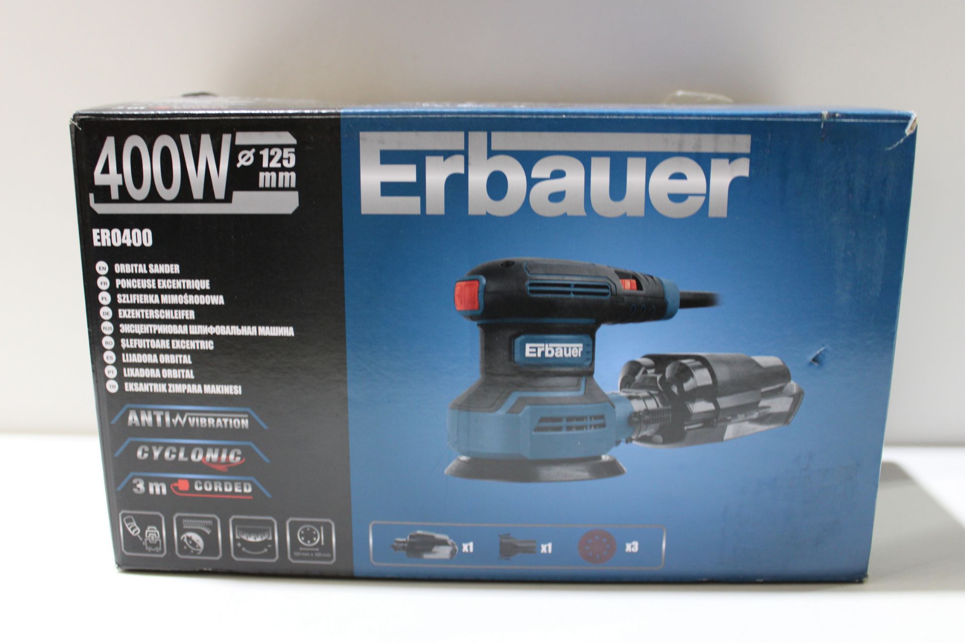 ERBAUER 400W ER0400 ORBITAL SANDER RRP £49.99Condition ReportAppraisal Available on Request- All - Image 2 of 2