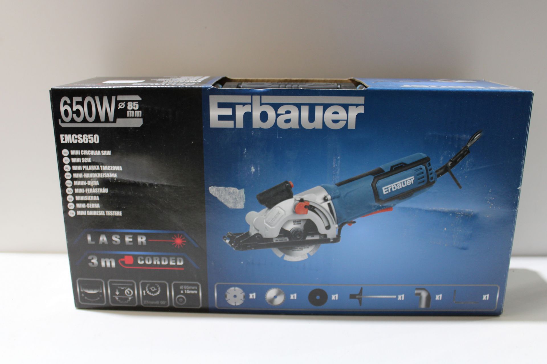 ERBAUER 650W EMC650 MINI CIRCULAR SAW RRP £64.98Condition ReportAppraisal Available on Request- - Image 2 of 2