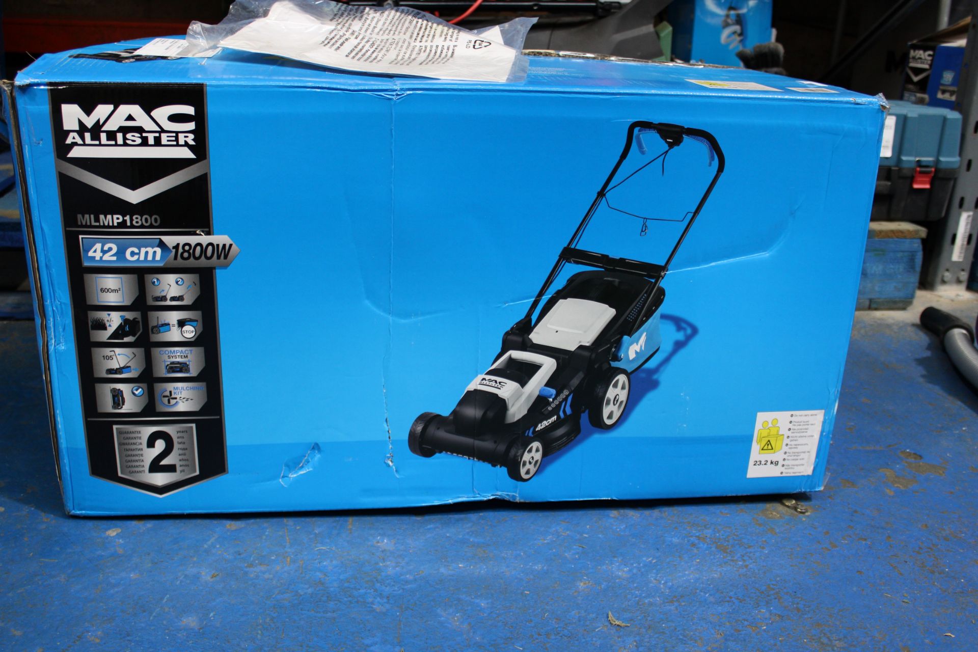 MAC ALLISTER MLMP1800 CORDED PUSH LAWNMOER RRP £128 Condition ReportAppraisal Available on Request- - Image 2 of 2