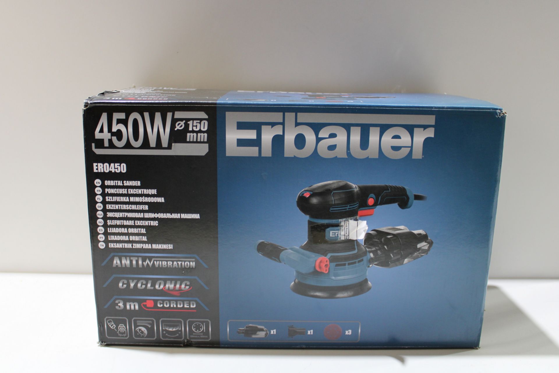 ERBAUER 450W ER0450 ORBITAL SANDER RRP £69.99Condition ReportAppraisal Available on Request- All - Image 2 of 2