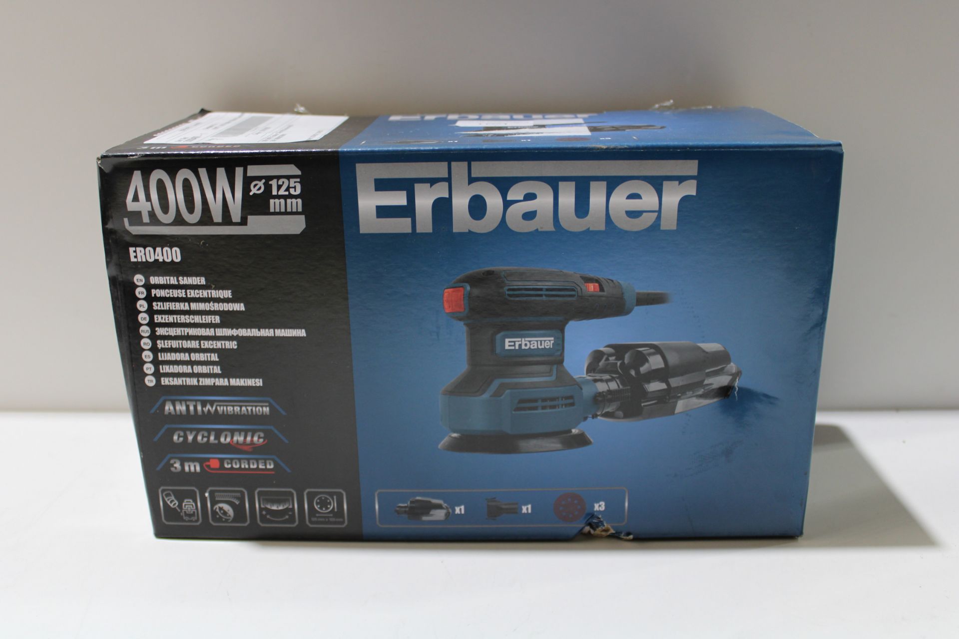 ERBAUER 400W ER0400 ORBITAL SANDER RRP £49.99Condition ReportAppraisal Available on Request- All - Image 2 of 2