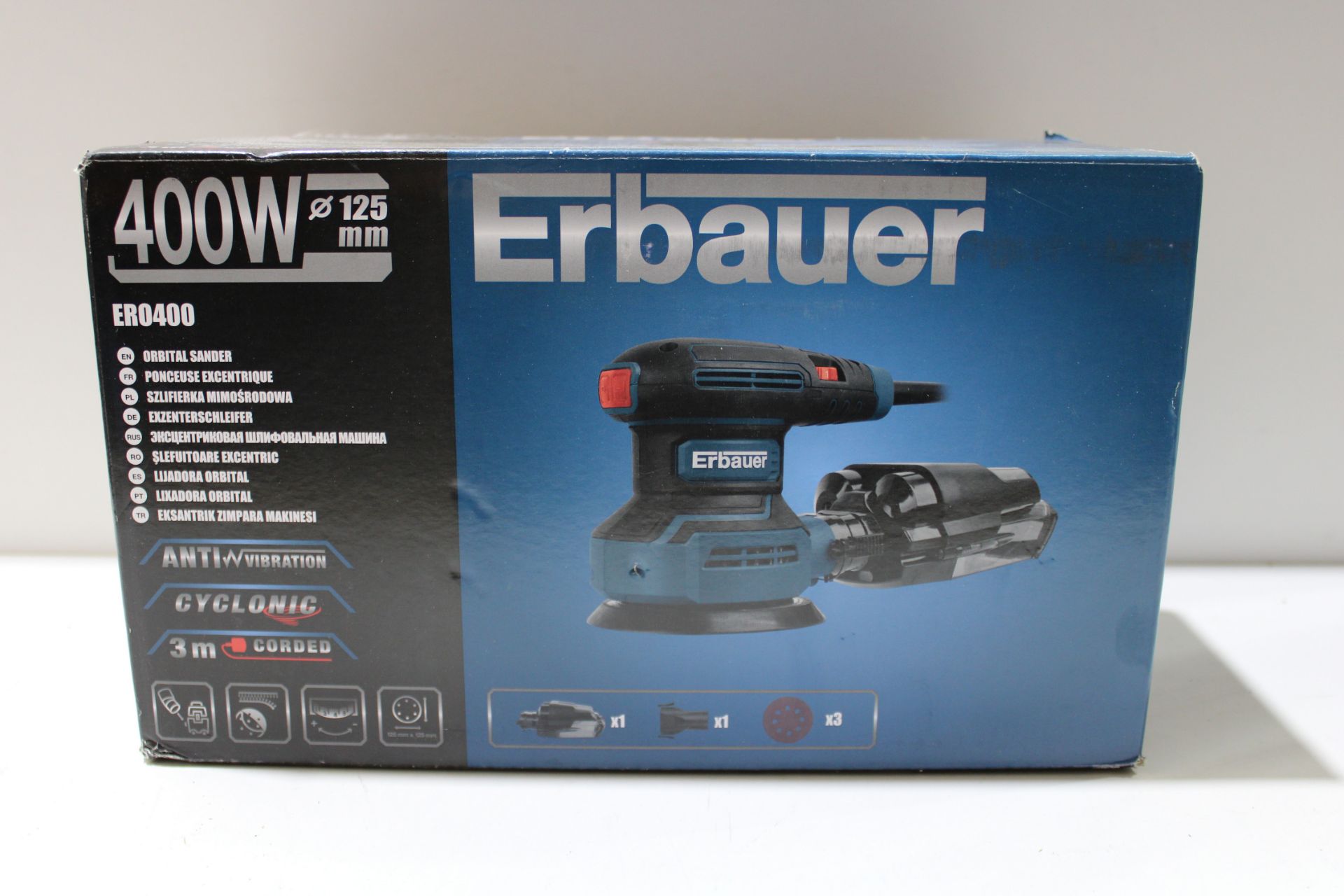 ERBAUER 400W ER0400 ORBITAL SANDER RRP £49.99Condition ReportAppraisal Available on Request- All - Image 2 of 2