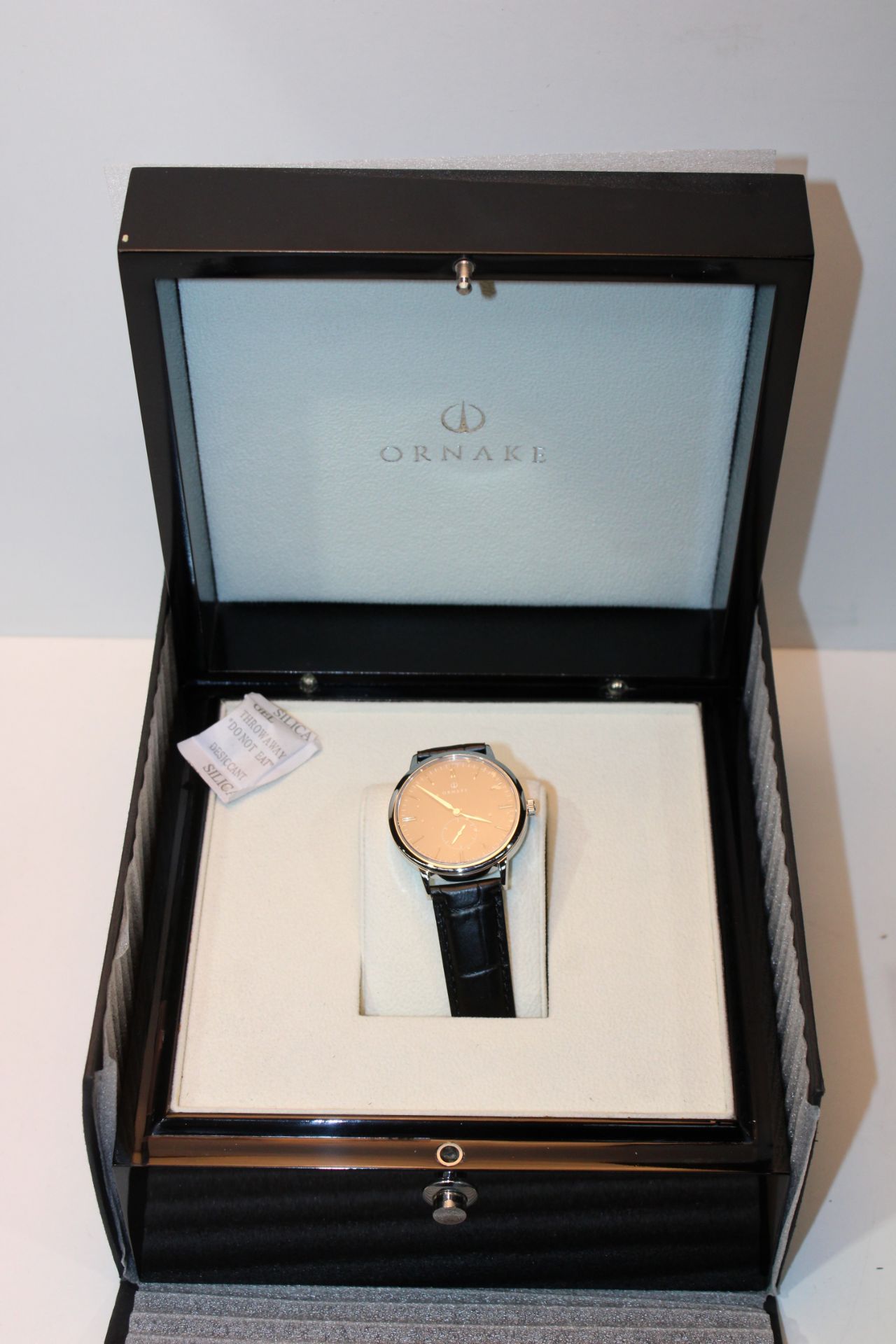 BOXED ORNAKE MENS WRIST WATCH RRP £350.00Condition ReportAppraisal Available on Request- All Items