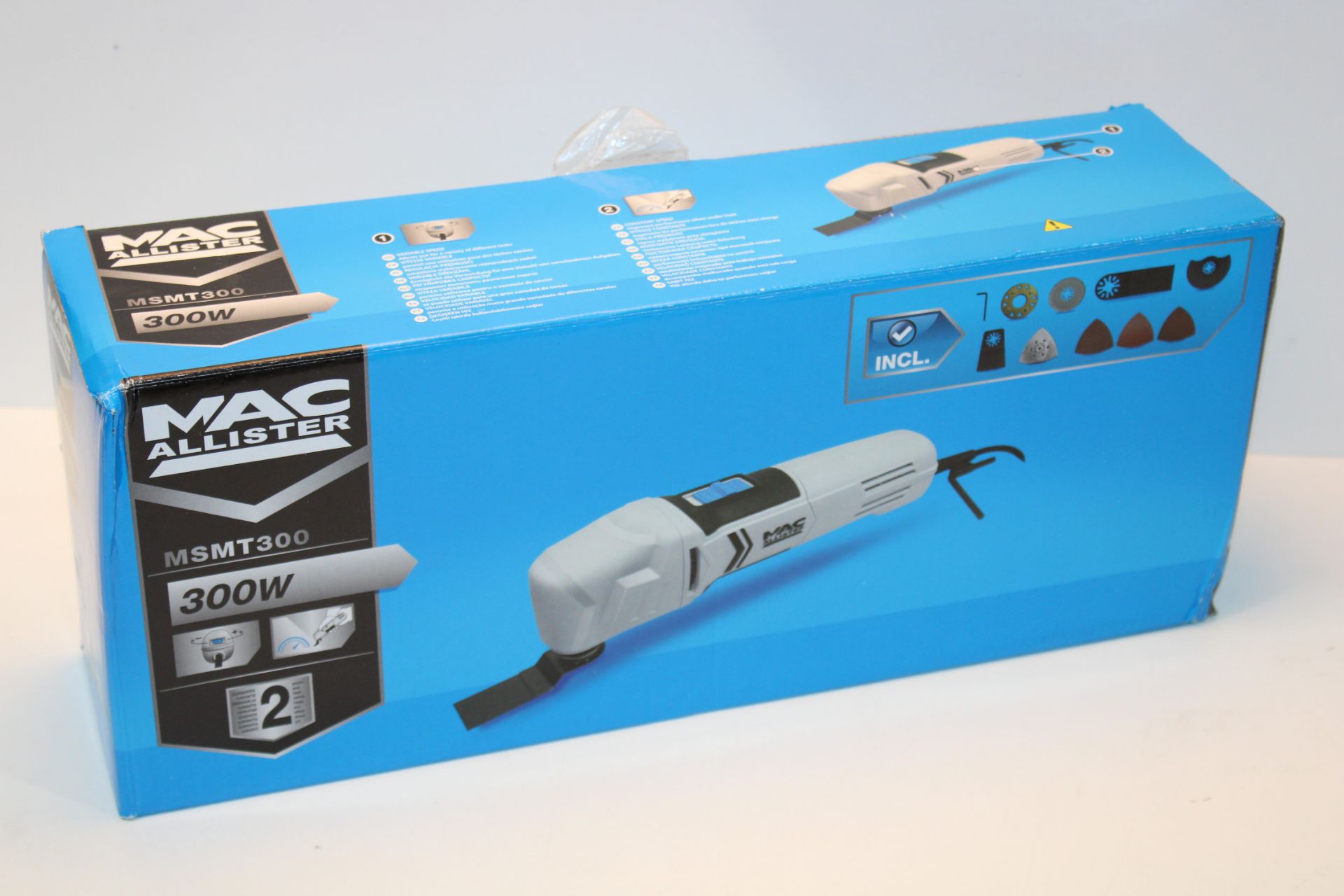 BOXED MAC ALLISTER MULTI TOOL MODEL: MSMT300 RRP £40.00Condition ReportAppraisal Available on