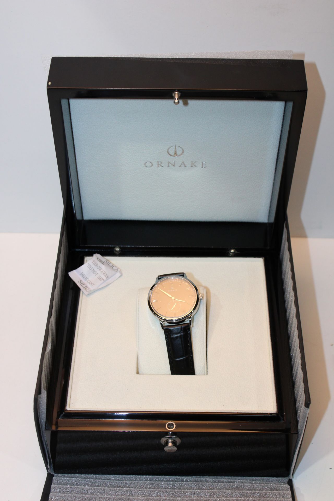 BOXED ORNAKE MENS WRIST WATCH RRP £350.00Condition ReportAppraisal Available on Request- All Items