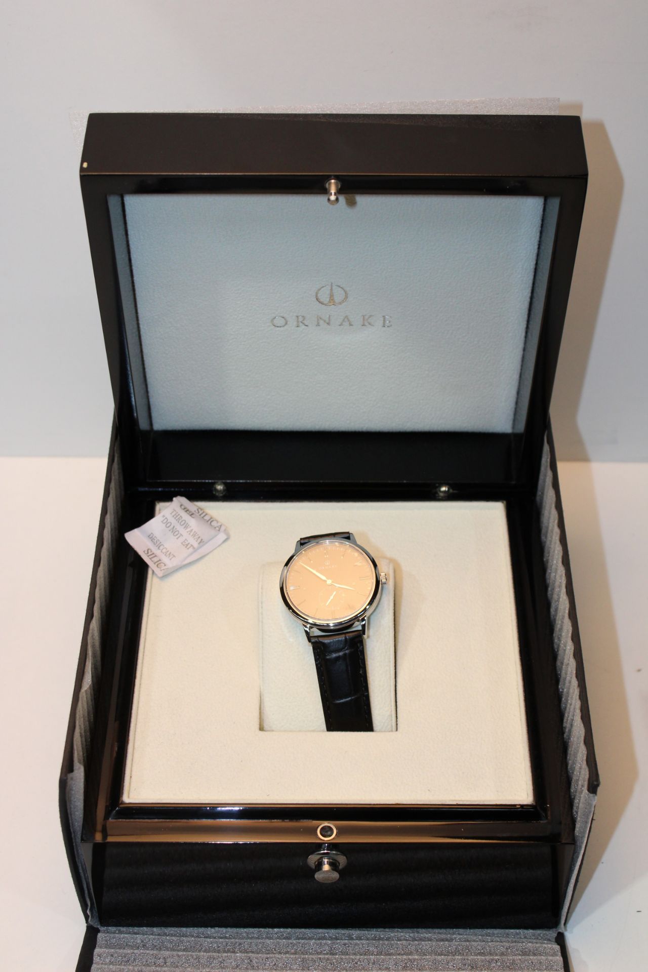 BOXED ORNAKE MENS WRIST WATCH RRP £350.00Condition ReportAppraisal Available on Request- All Items