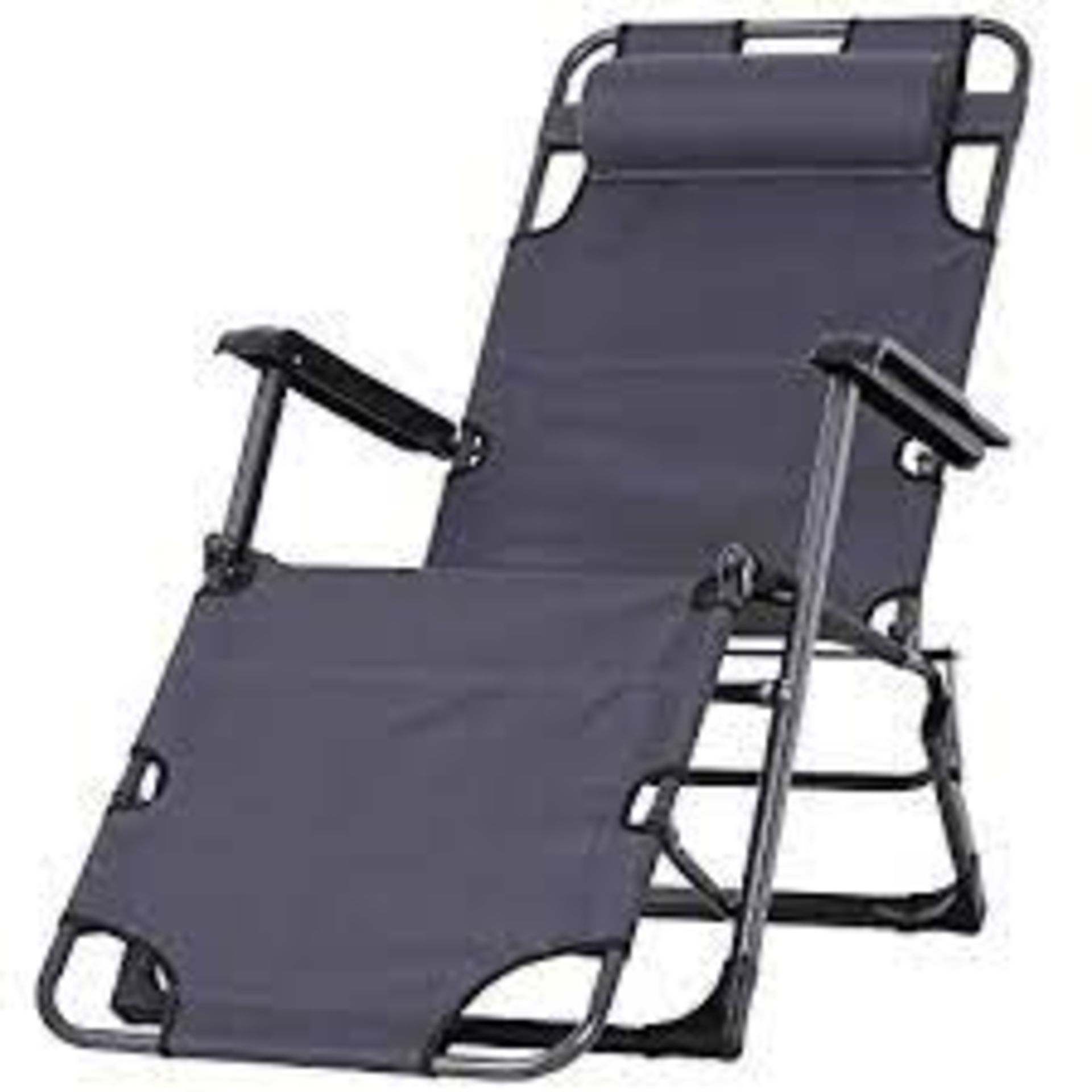 BOXED OUTSUNNY FABRIC FOLDING GARDEN CHAIR RRP £39.99 (AS SEEN IN WAYFAIR)Condition