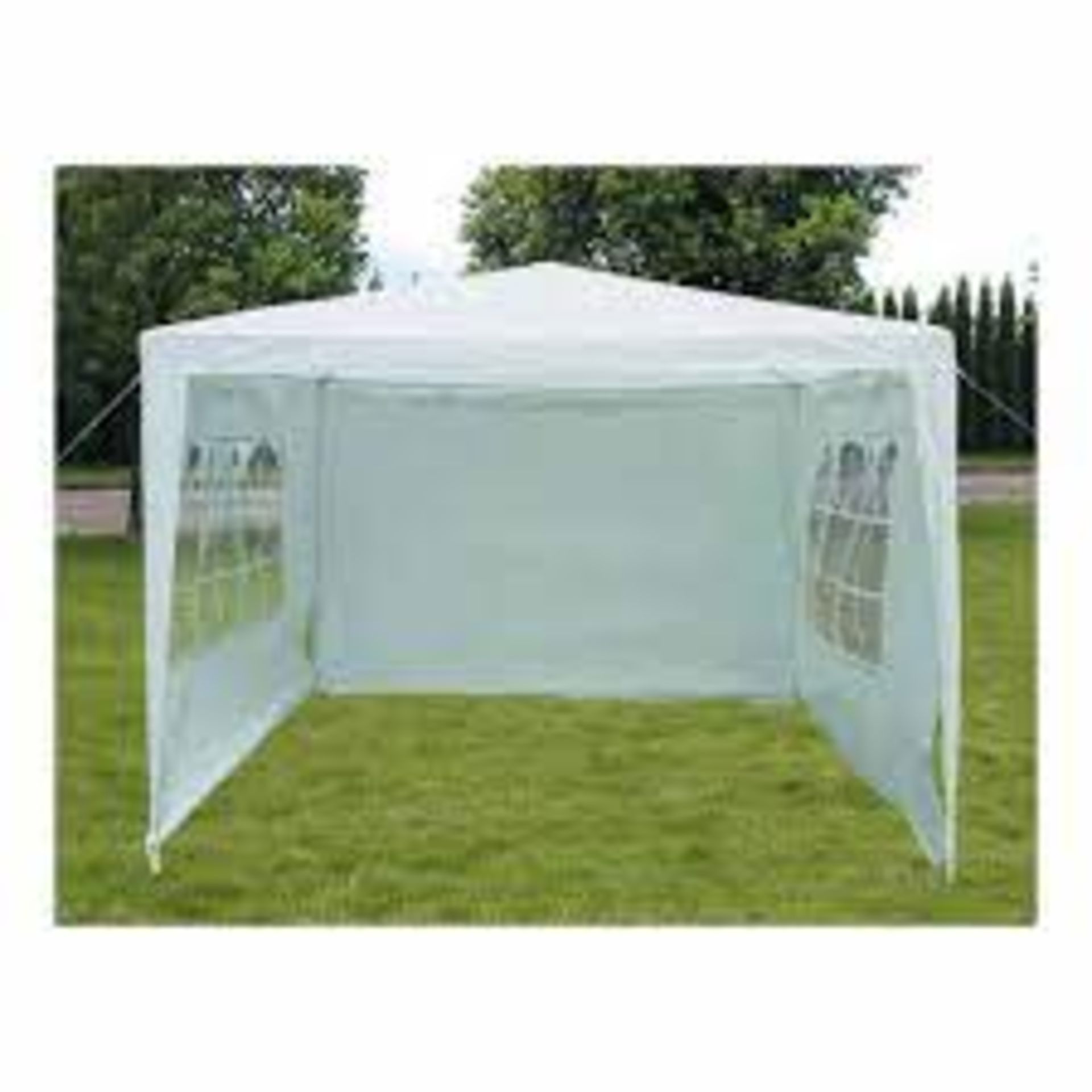 BOXED CHARLES BENTLEY 3X3M GAZEBO WITH 3 SIDE WALLS (AS SEEN IN WAYFAIR)Condition ReportAppraisal