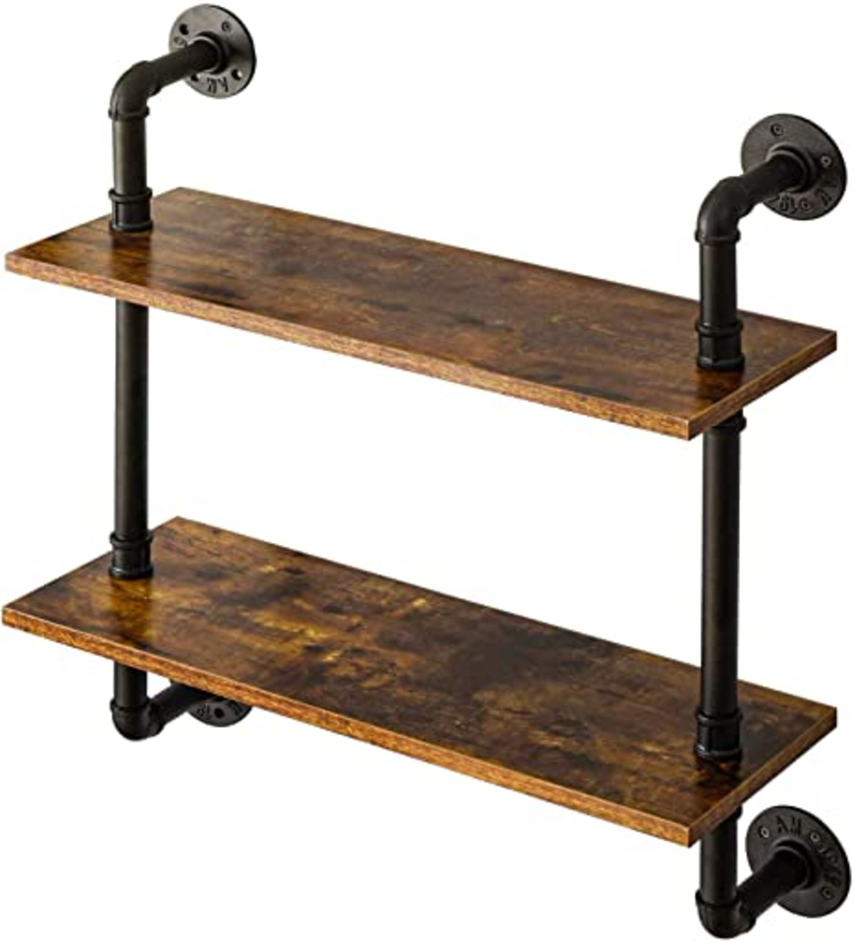 BOXED MH LONDON TERVILLE PIPE WALL SHELF 2 TIER RRP £82.49 (AS SEEN IN WAYFAIR)Condition