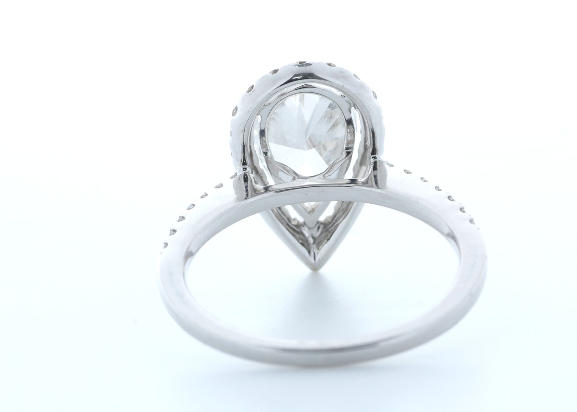 18ct White Gold Single Stone With Halo Setting Ring (2.04) 2.54 Carats - Valued by IDI £48,000. - Image 3 of 5